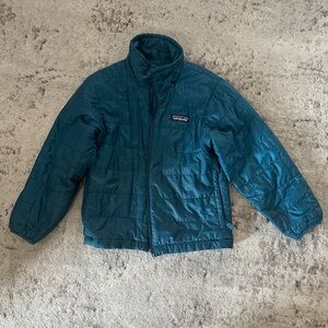 Patagonia Kids Blue/green Puffer Jacket size 5/6